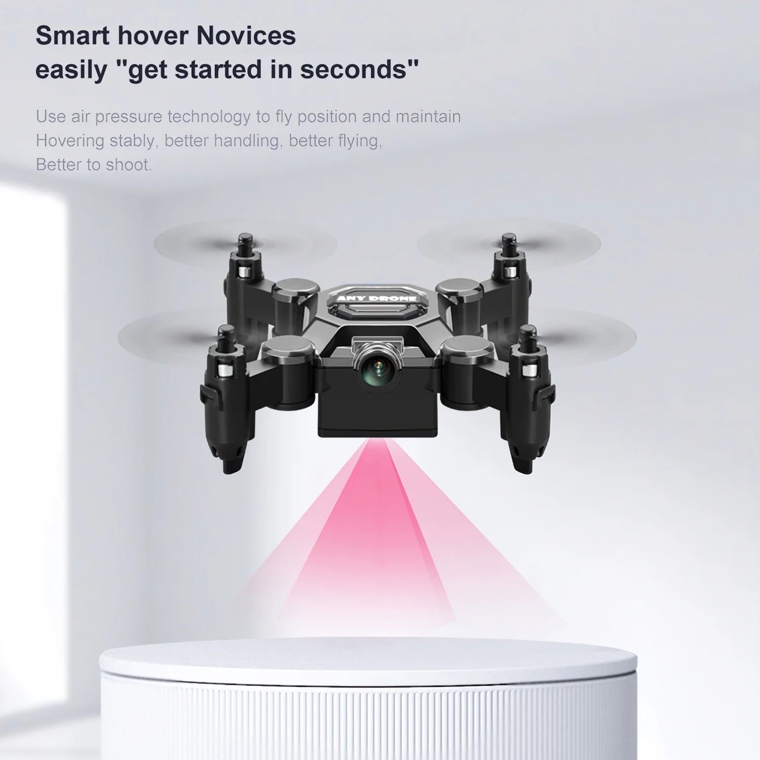 4K Mini Foldable Drone for Kids, Drone with Camera, RC Drone with Altitude Hold 3D Flips and Headless Mode Easy to Fly