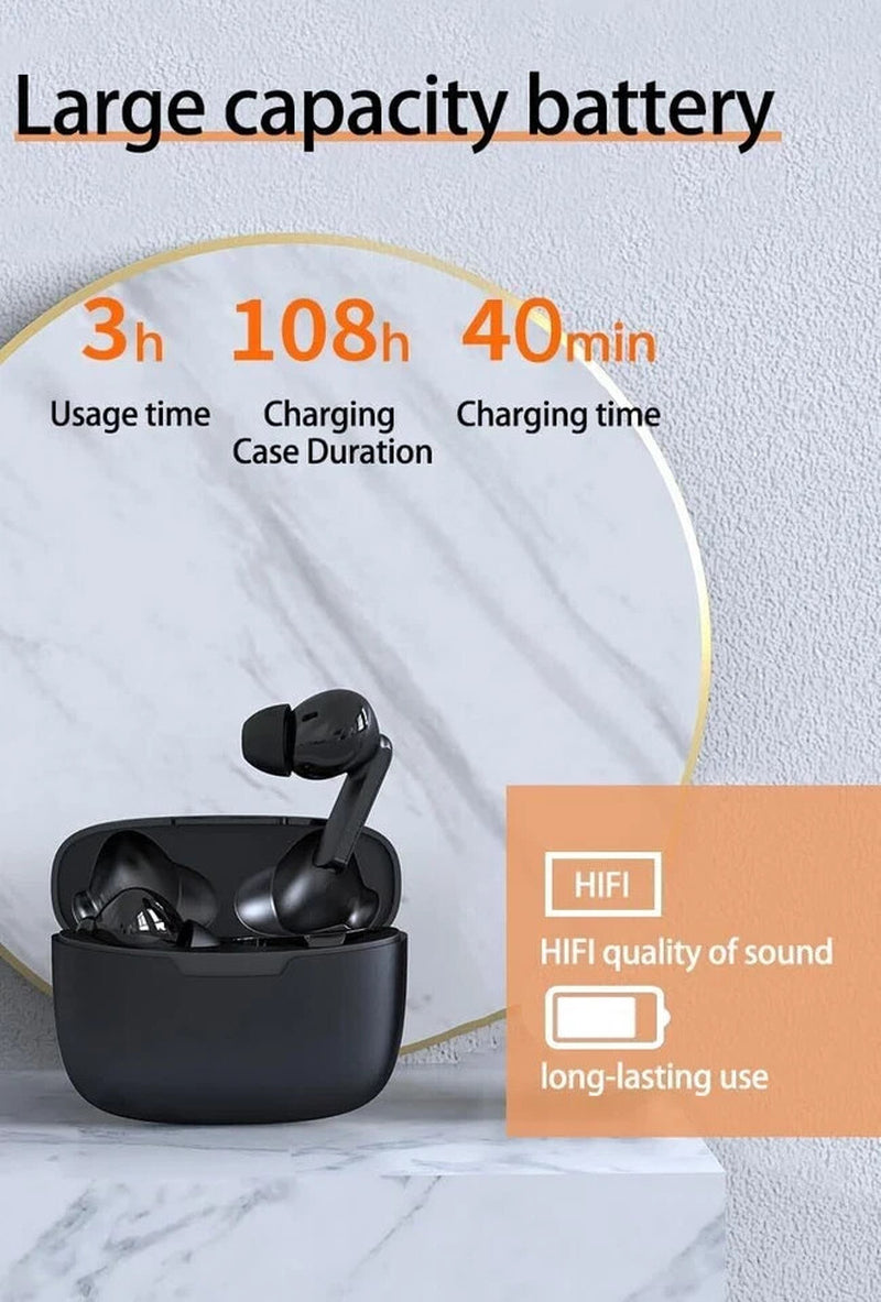 Audifonos Traductor De 140 Idiomas Auriculares Ingles Español Inalambrico Negro