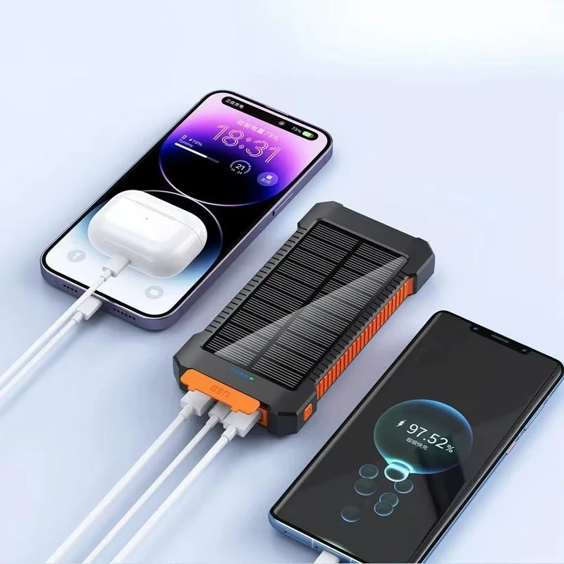Xiaomi 50000Mah Large-Capacity Portable Outdoor Power Bank Waterproof Solar Charging Emergency Power Bank for Iphone Samsung